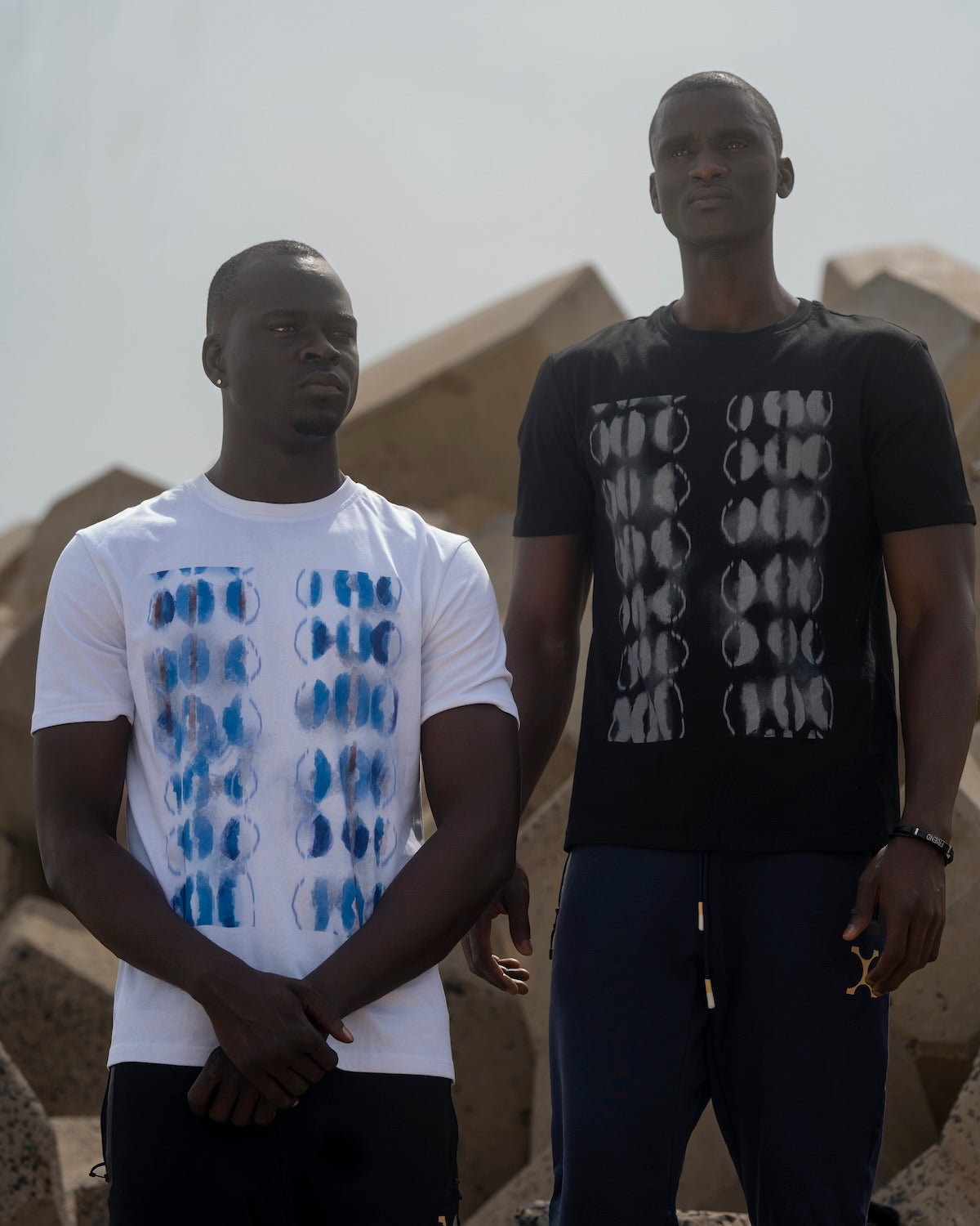 Tie Dye Print Tshirt (Black)