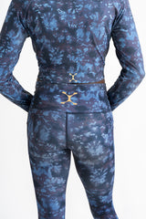 Long Sleeve Crop Top (Blue)