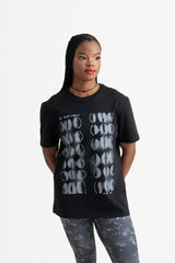 Tie Dye Print Tshirt (Black)