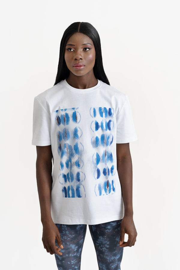 Tie Dye Print Tshirt (White)